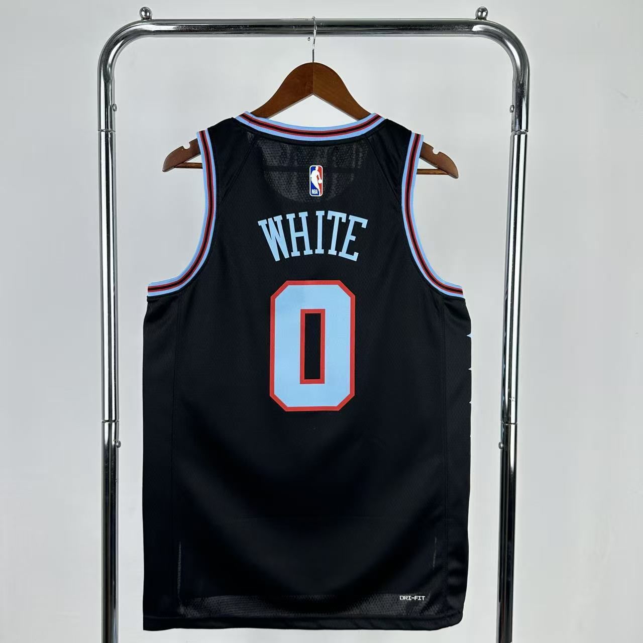 Men Chicago Bulls #0 White Black City Edition Nike Season 2026 NBA Jersey